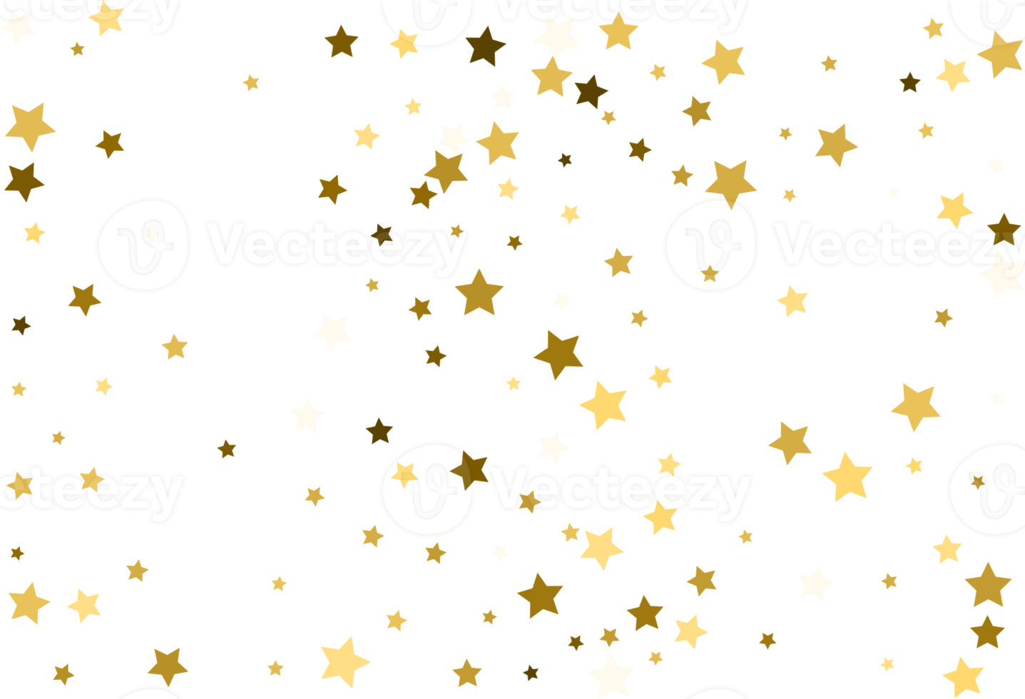 estrellas doradas que caen al azar. png