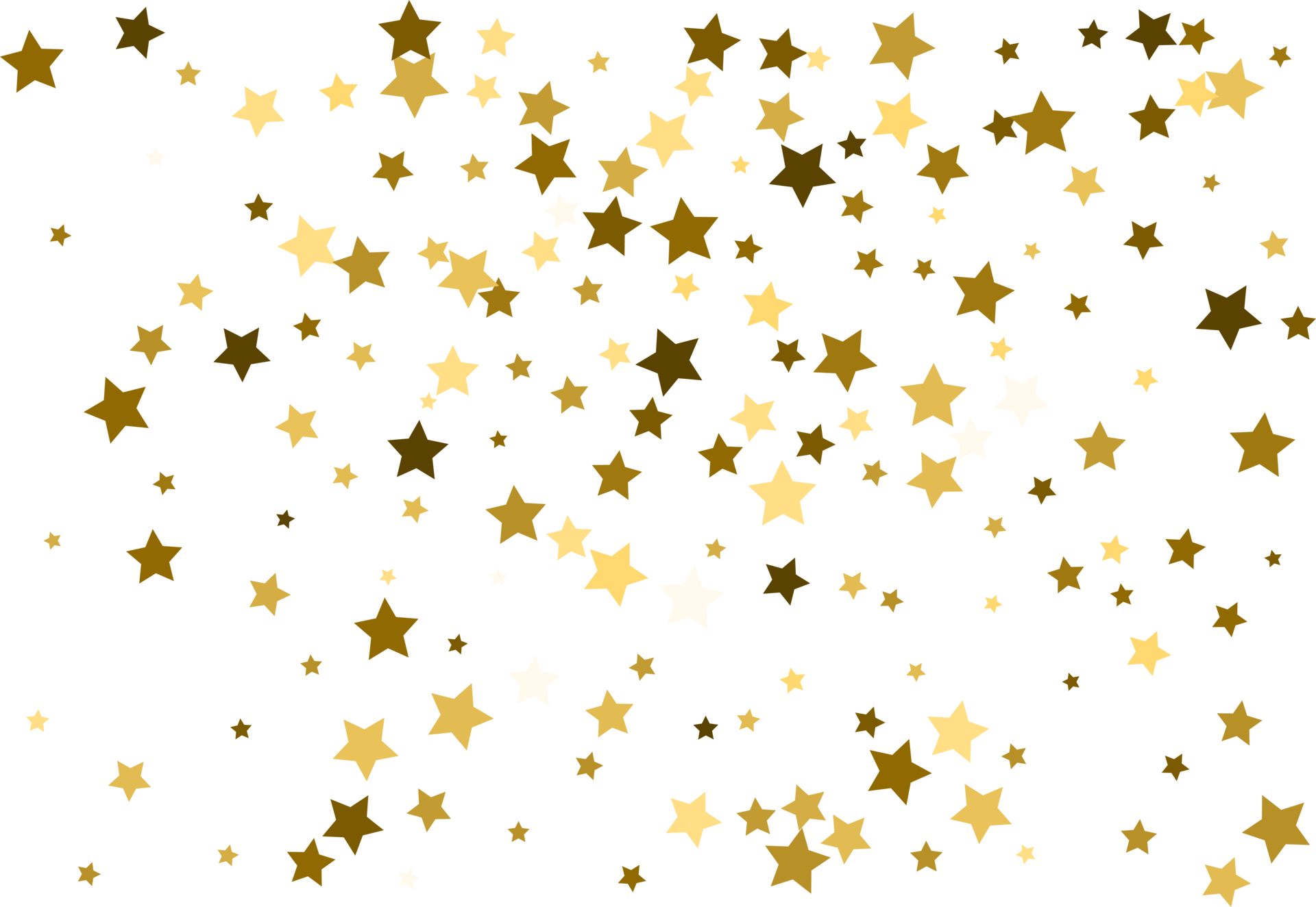 Random falling gold stars. 17229579 PNG