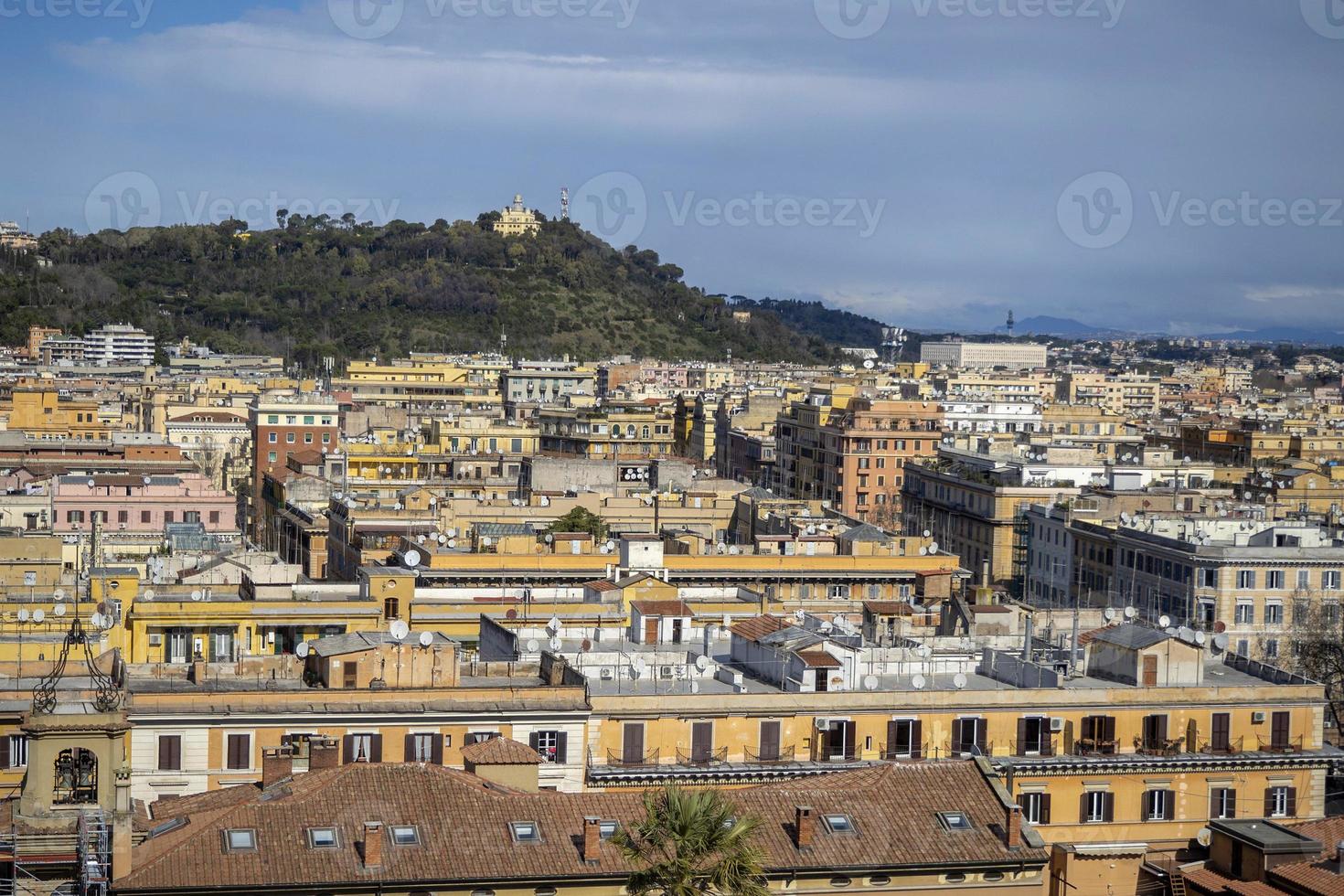 roma aerial view cityscape from vatican museum photo