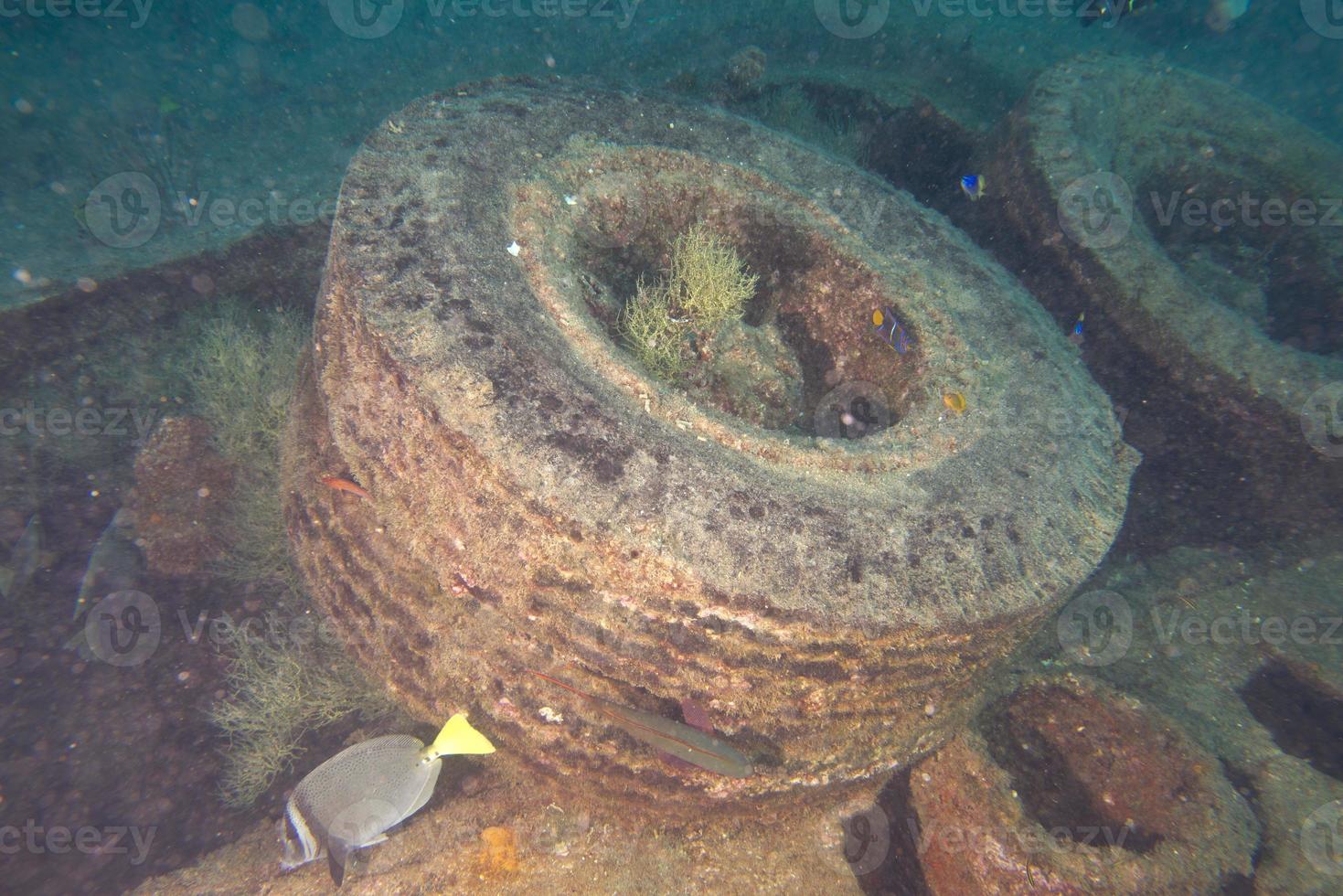 Ship Wreck in the sea photo