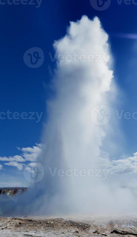 Geyser blow in Iceland while blowing water 17232703 Stock Photo at Vecteezy