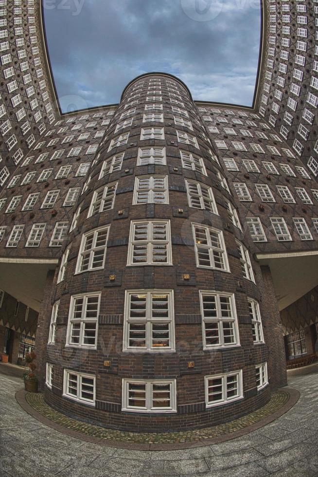Detalle de ventana de edificios modernos de Hamburgo foto