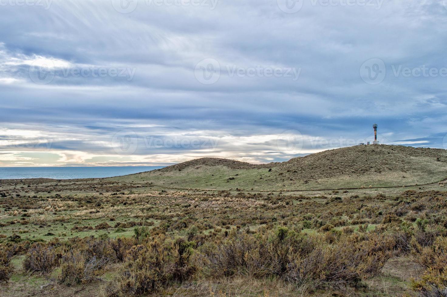 patagonia coast landscape in valdes peninsula photo