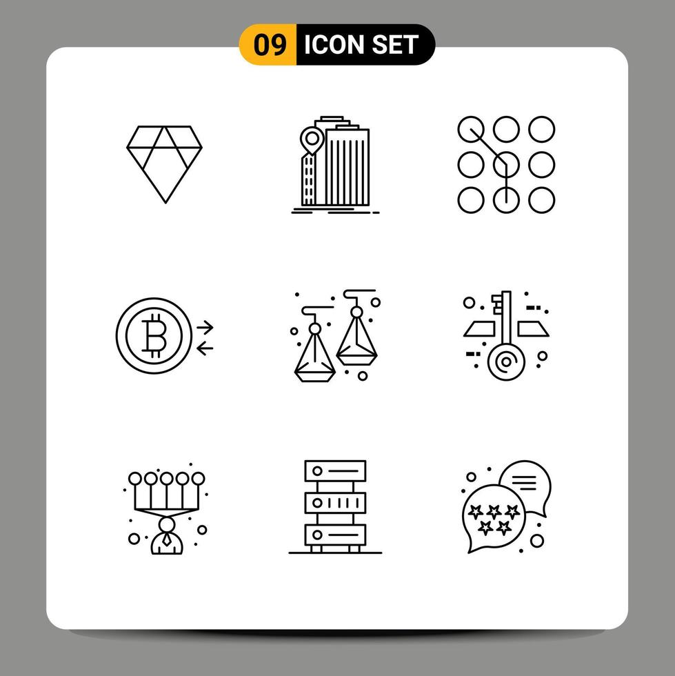 Set of 9 Vector Outlines on Grid for earrings convert government bitcoin password Editable Vector Design Elements