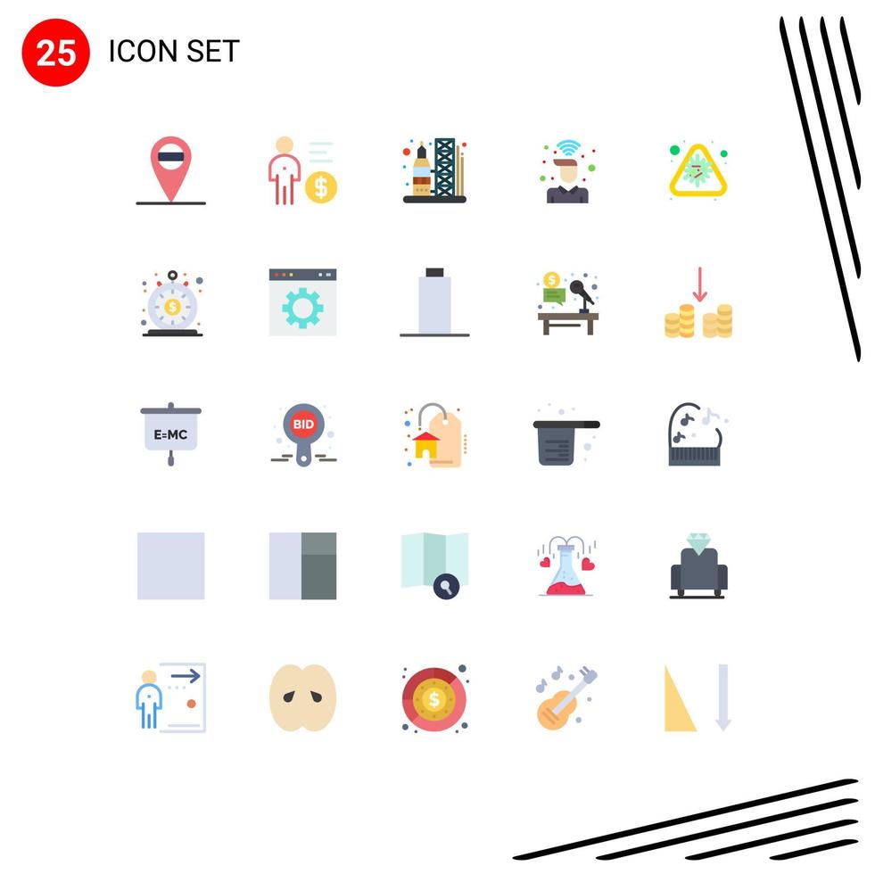 25 Creative Icons Modern Signs and Symbols of disease alert transportation wifi signal Editable Vector Design Elements