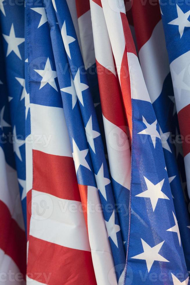 american flag waving photo