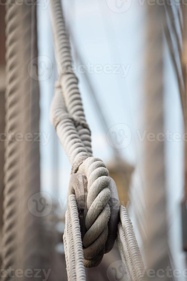 sail ship shrouds detail on sky photo