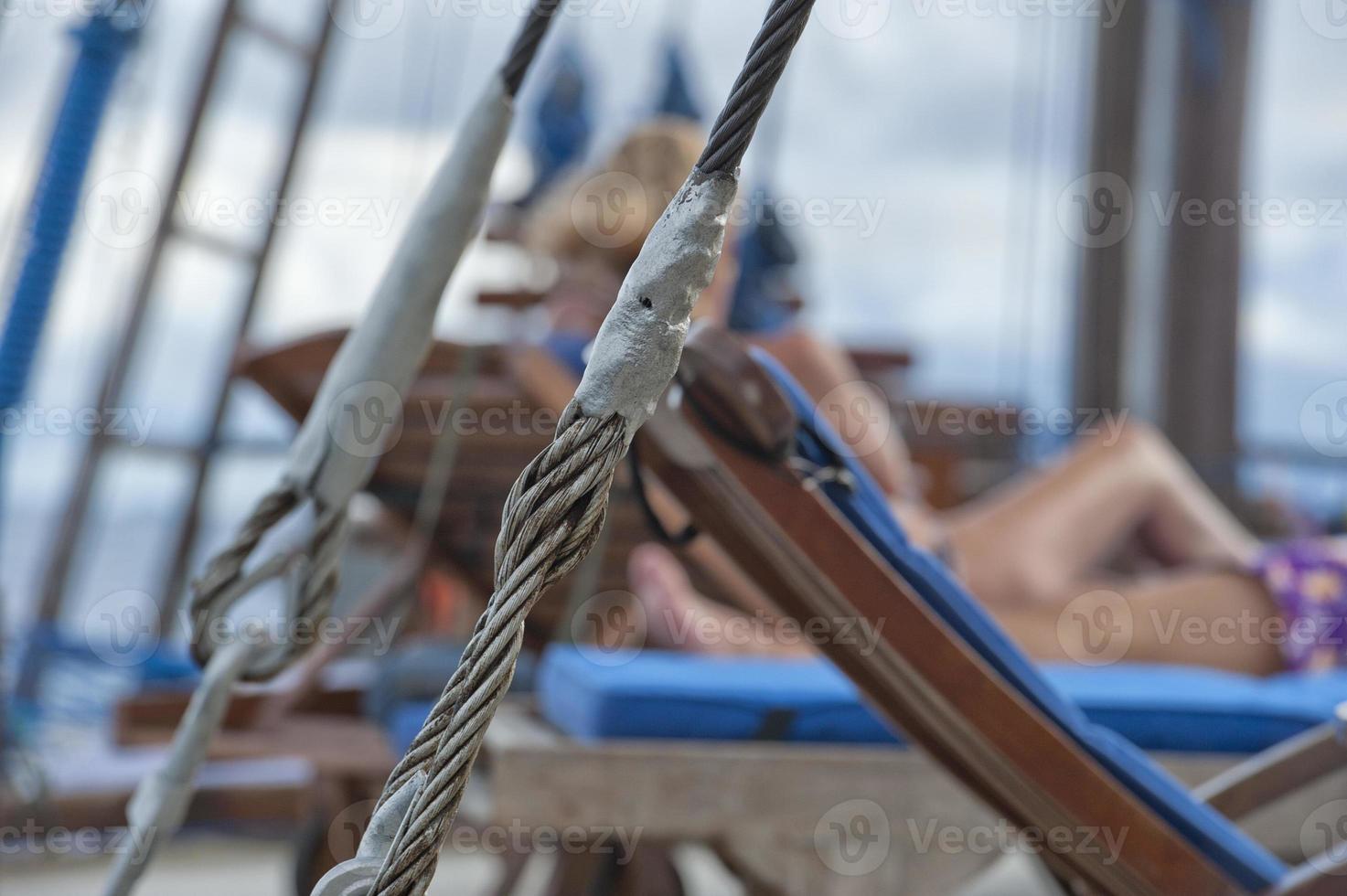 Sail Boat in a Turquoise Tropical Paradise Ocean Sea Crystal Water Clear photo