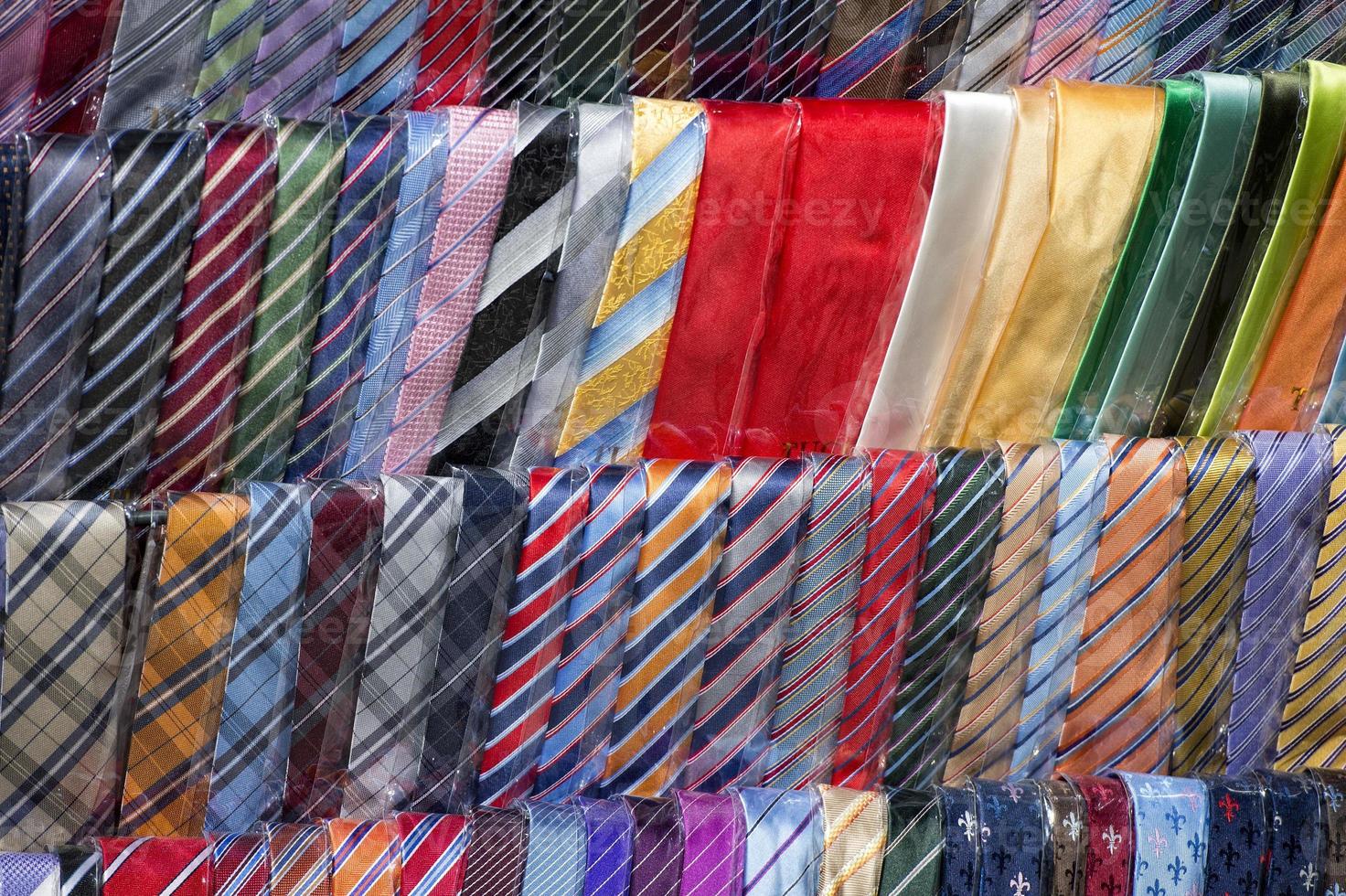 silk tie on display photo