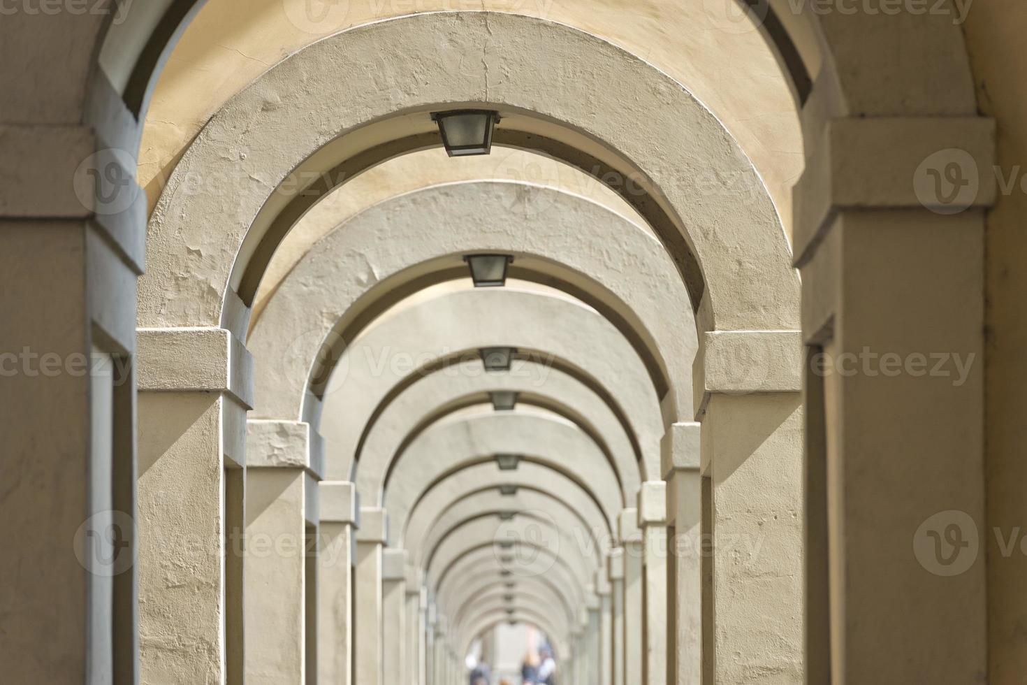 florencia ponte vecchio arcos camino foto