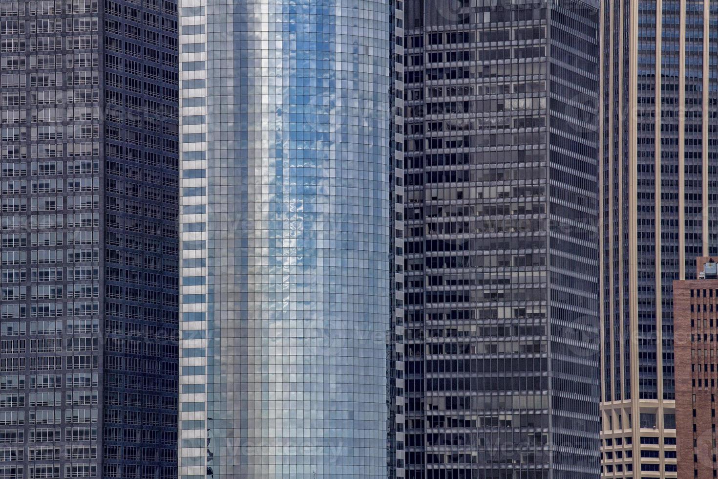new york manhattan skyscrapers building detail photo