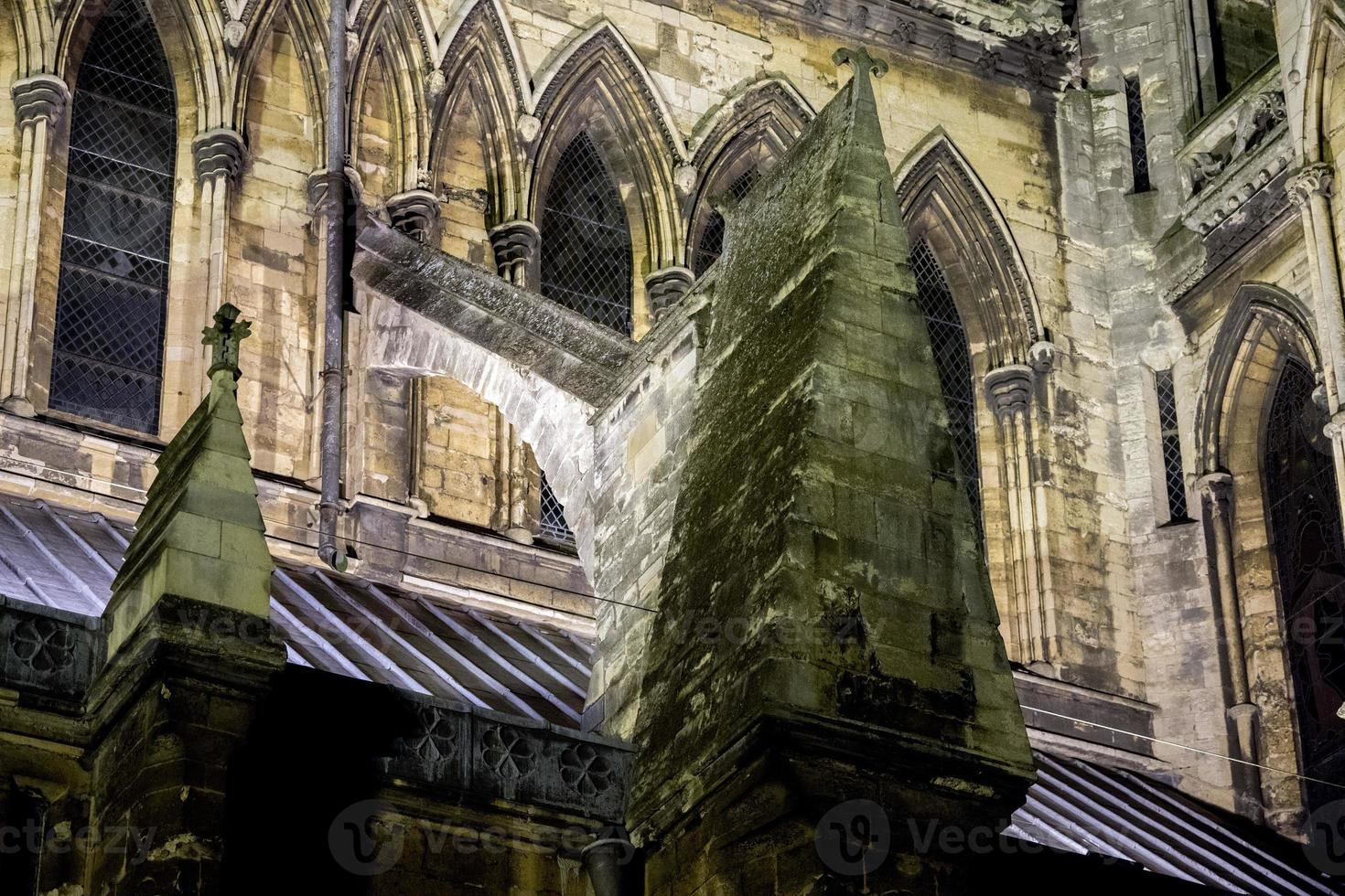 Lincoln cathedral in Great Britain night view photo