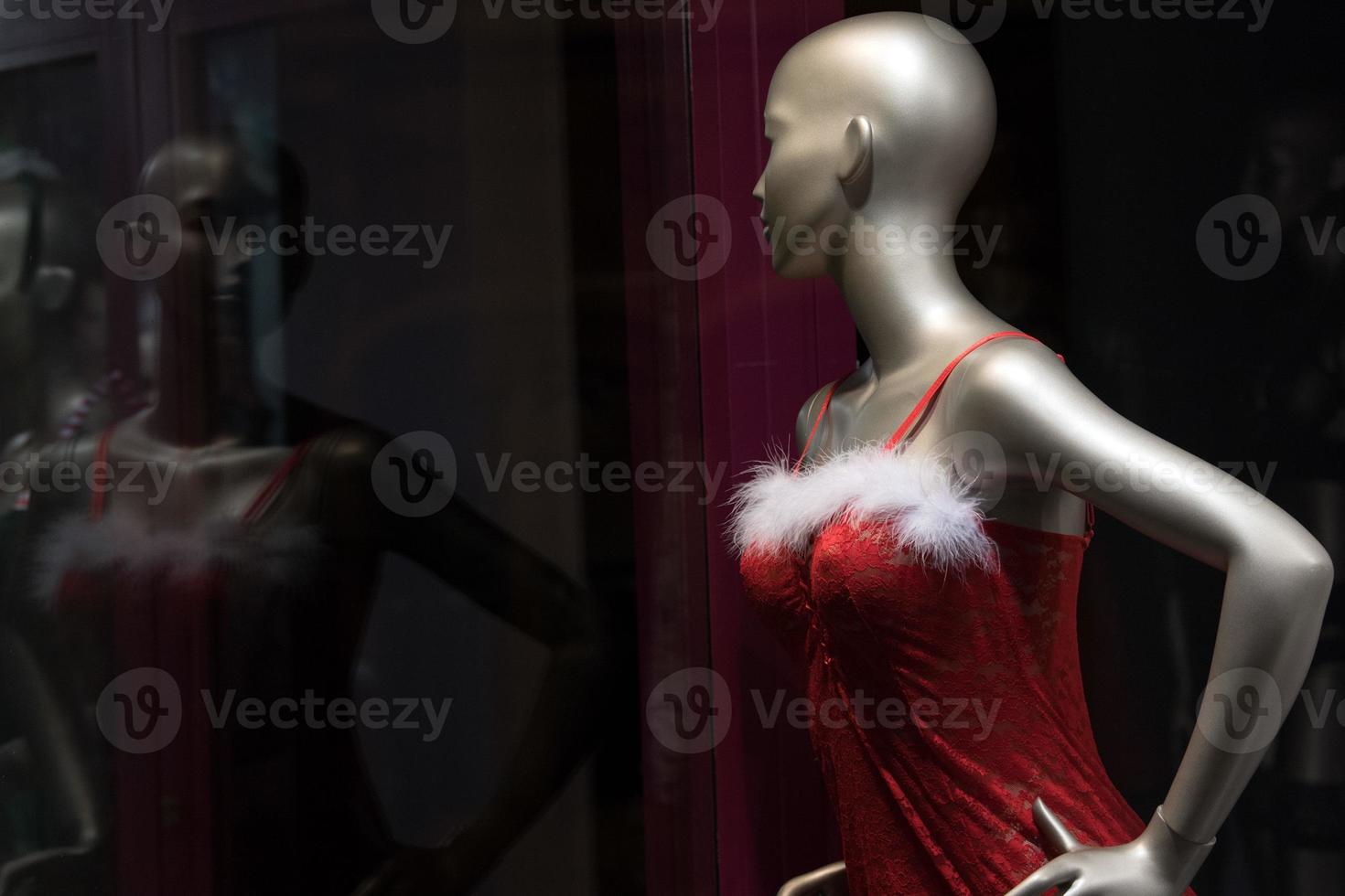 santa vestido maniquí sexy mujer foto