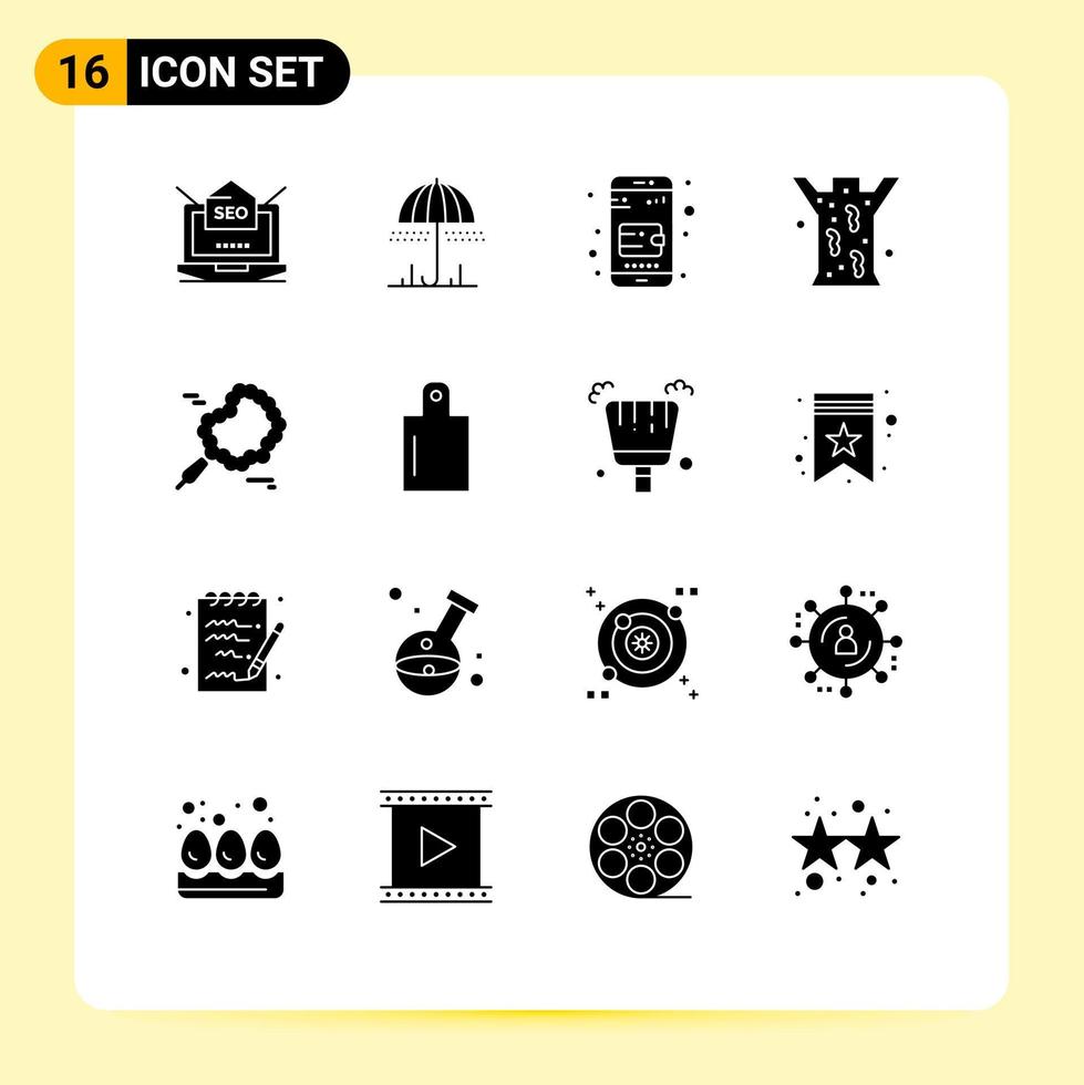 16 Creative Icons Modern Signs and Symbols of pray medical spring leech entomology Editable Vector Design Elements