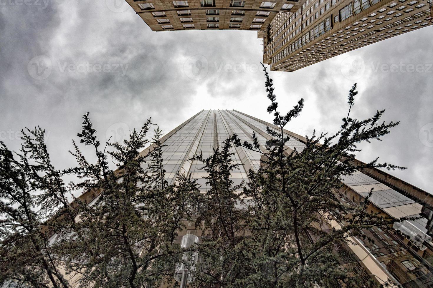 new york manhattan skyscrapers building detail photo