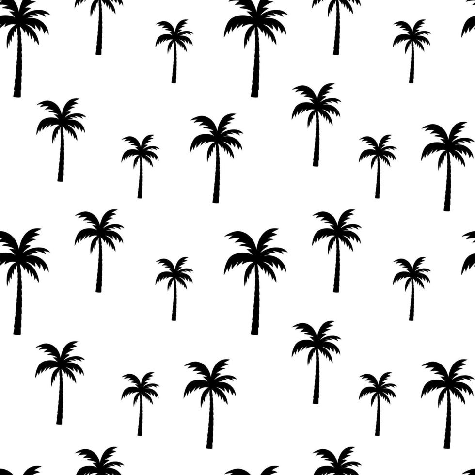 Palm tree pattern seamless in simple vector illustration style