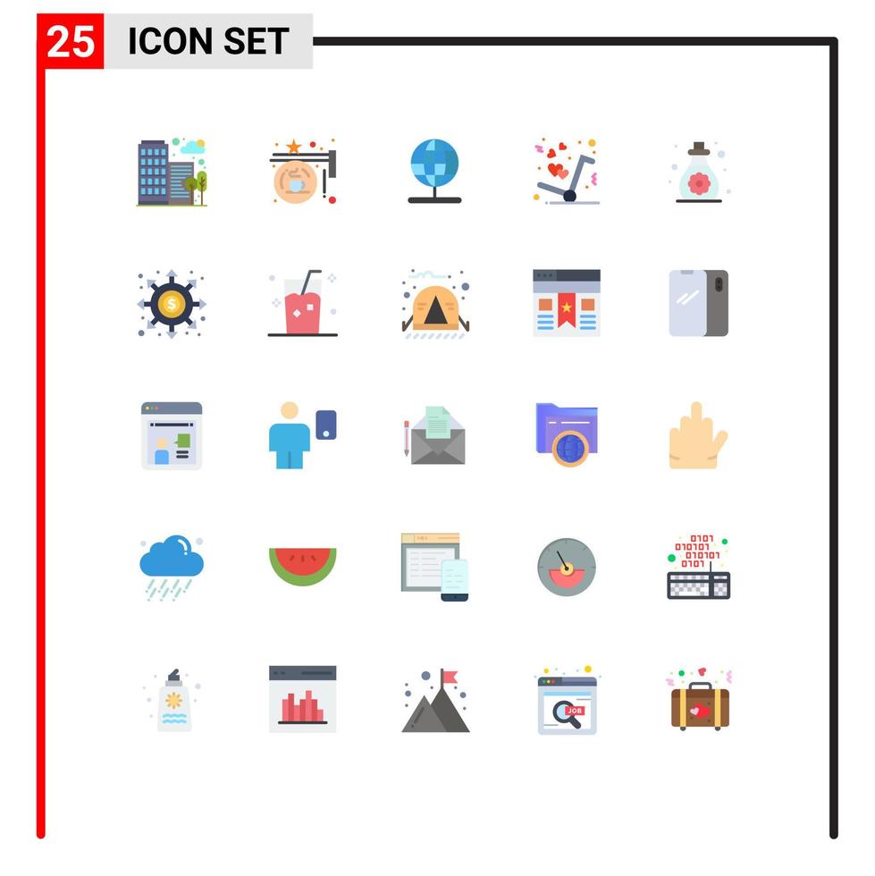 25 Creative Icons Modern Signs and Symbols of care like sign get world Editable Vector Design Elements