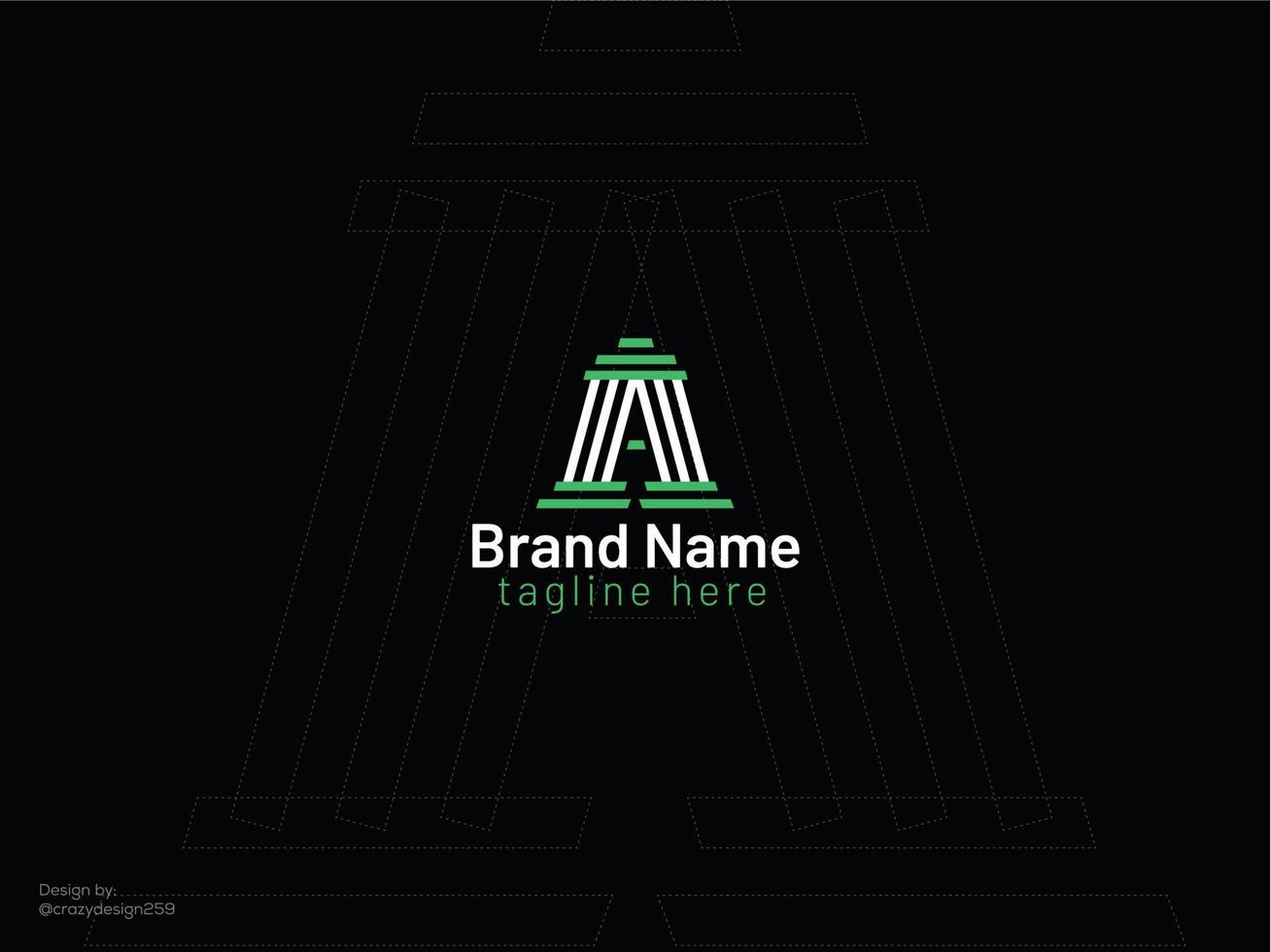un diseño de logotipo de carta - logotipo de la empresa vector