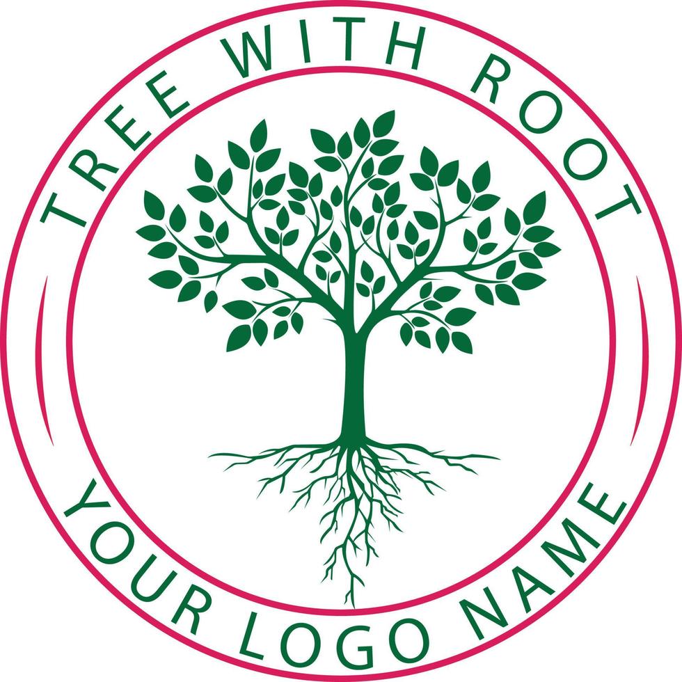 TREE AND ROOT vector