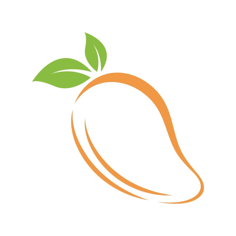 Mango icon logo design vector