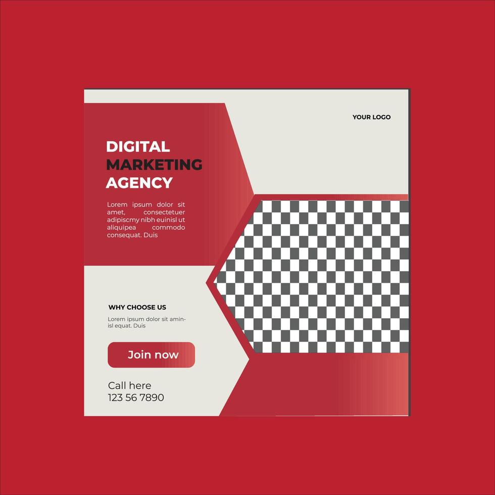 DIGITAL MARKETING SOCIAL MEDIA POST vector