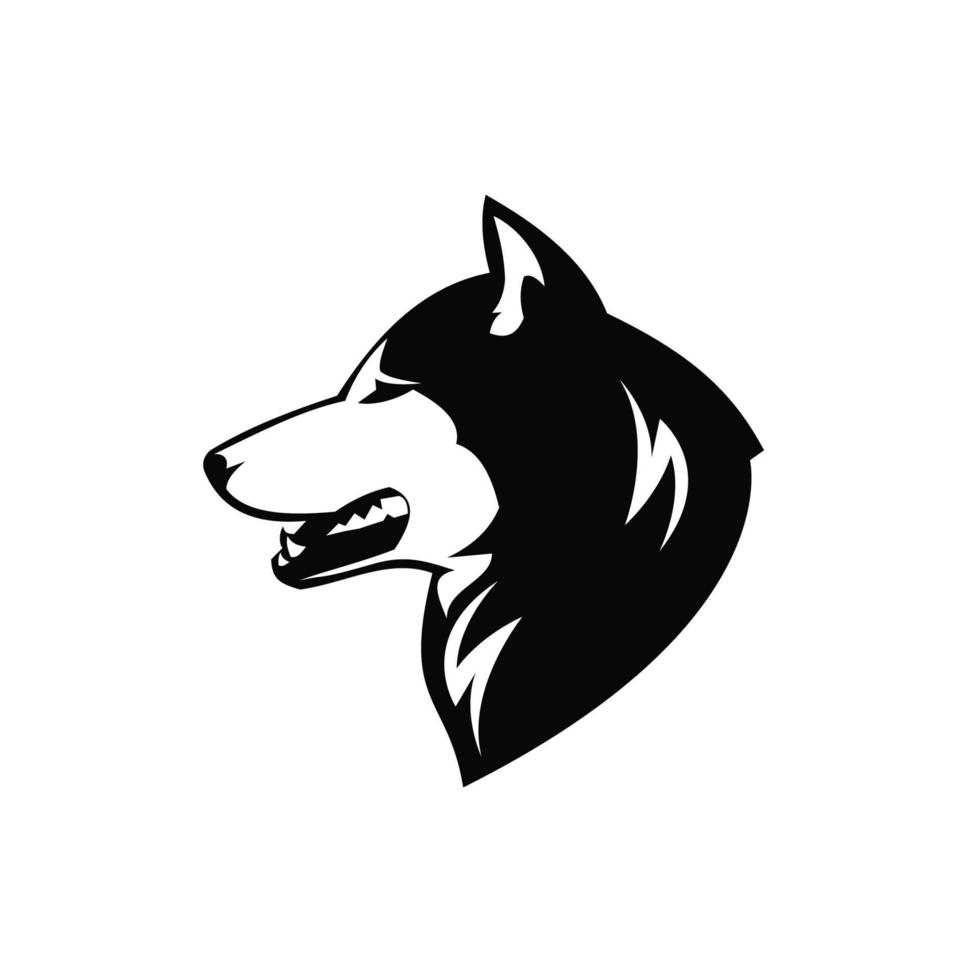 Wolf head design vector image.