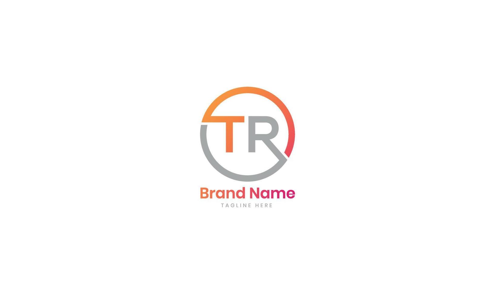 Creative tr letter rt vector logo template