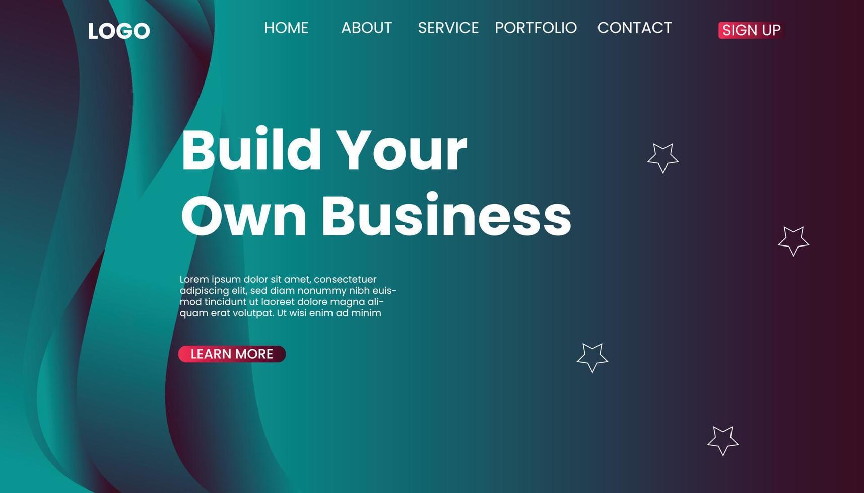 Abstract Background Website Landing Page free Vector Free Vector