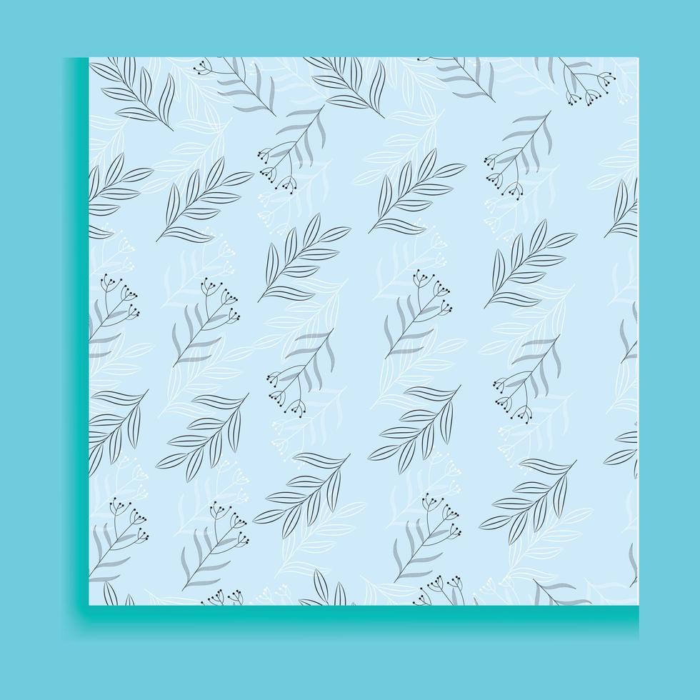 seamless abstract floral background with leaves vector