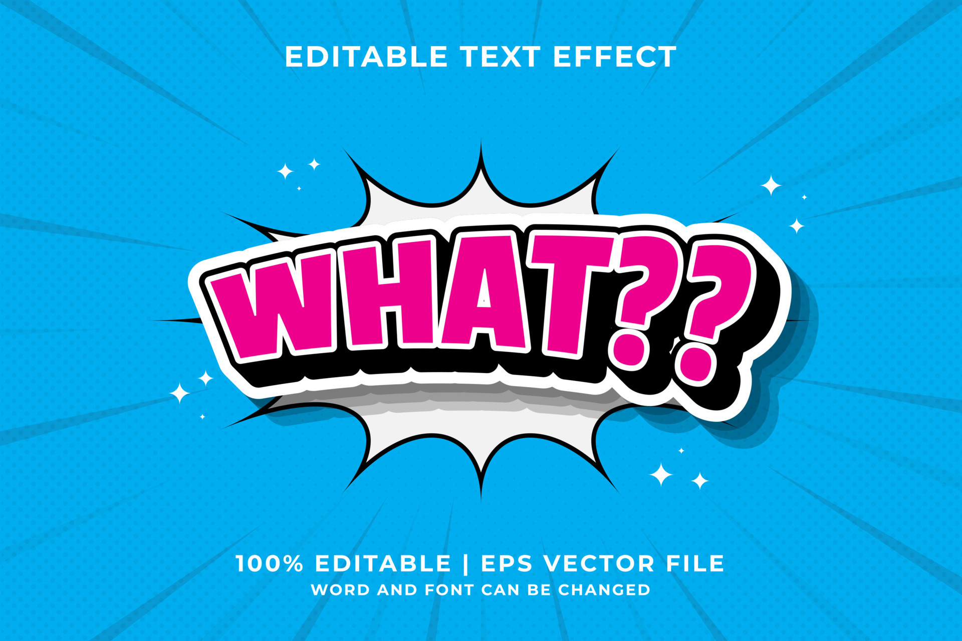 Premium Vector  Editable let's go text effect