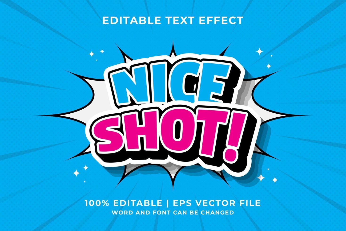 Editable text effect - Let's Go Cartoon template style premium vector