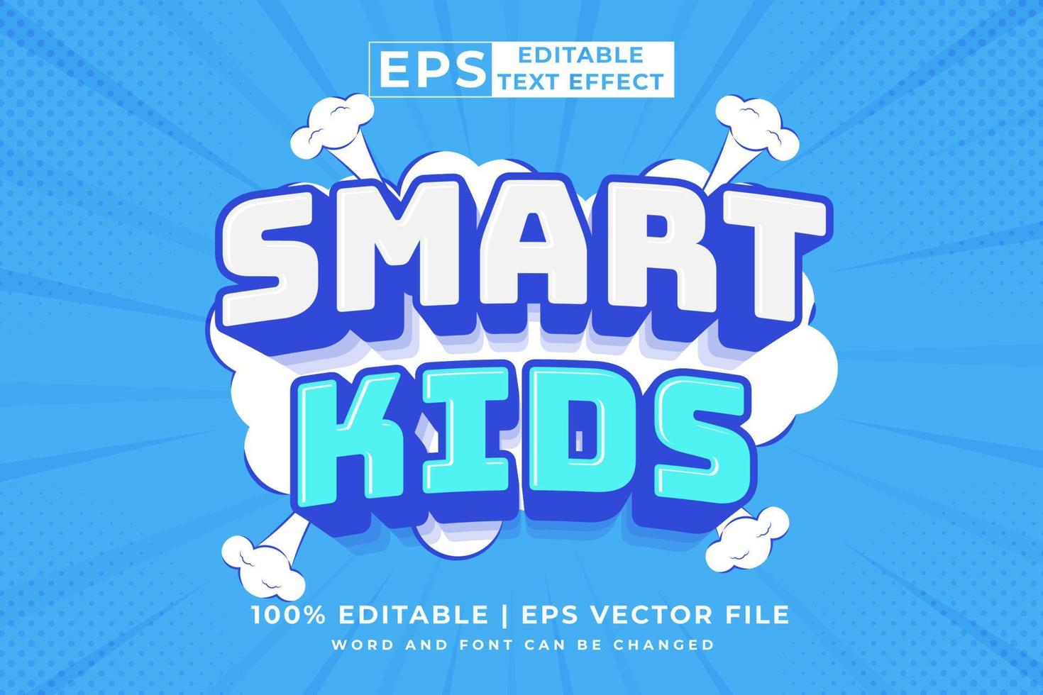 Editable text effect super sale 3d cartoon template style premium vector