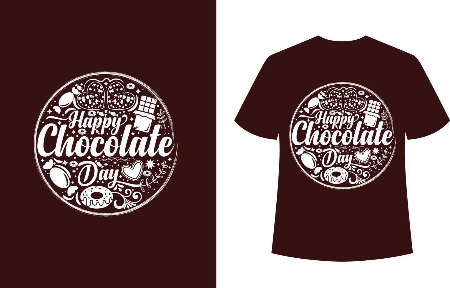 happy chocolate day vector