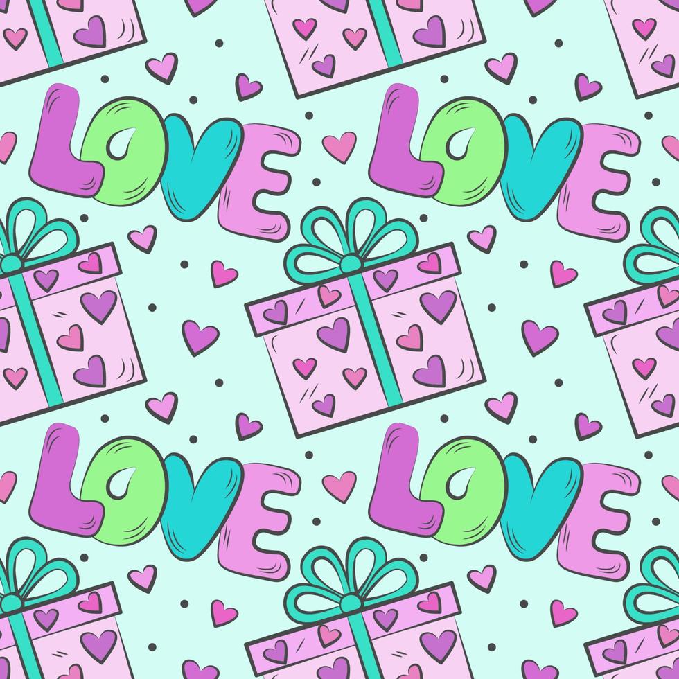 Vector pattern of cute illustrations for Valentine's Day, wedding, for websites and interfaces, mobile applications, postcards, wrapping paper, advertising.Vector pattern