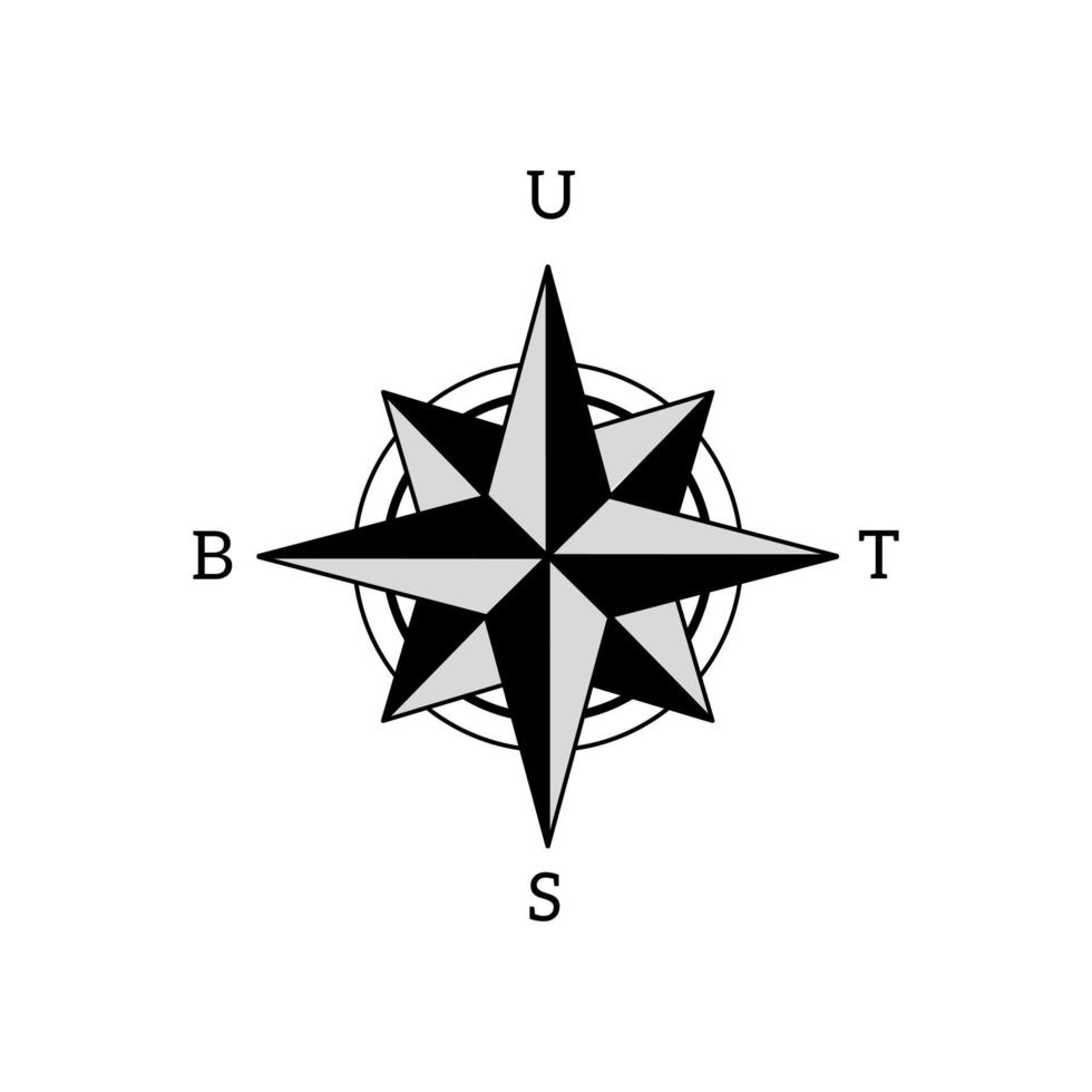 logo or symbol of the cardinal directions vector