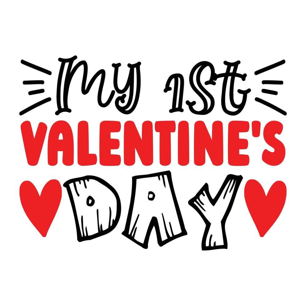 Valentine's Day SVG Design, Vector File.