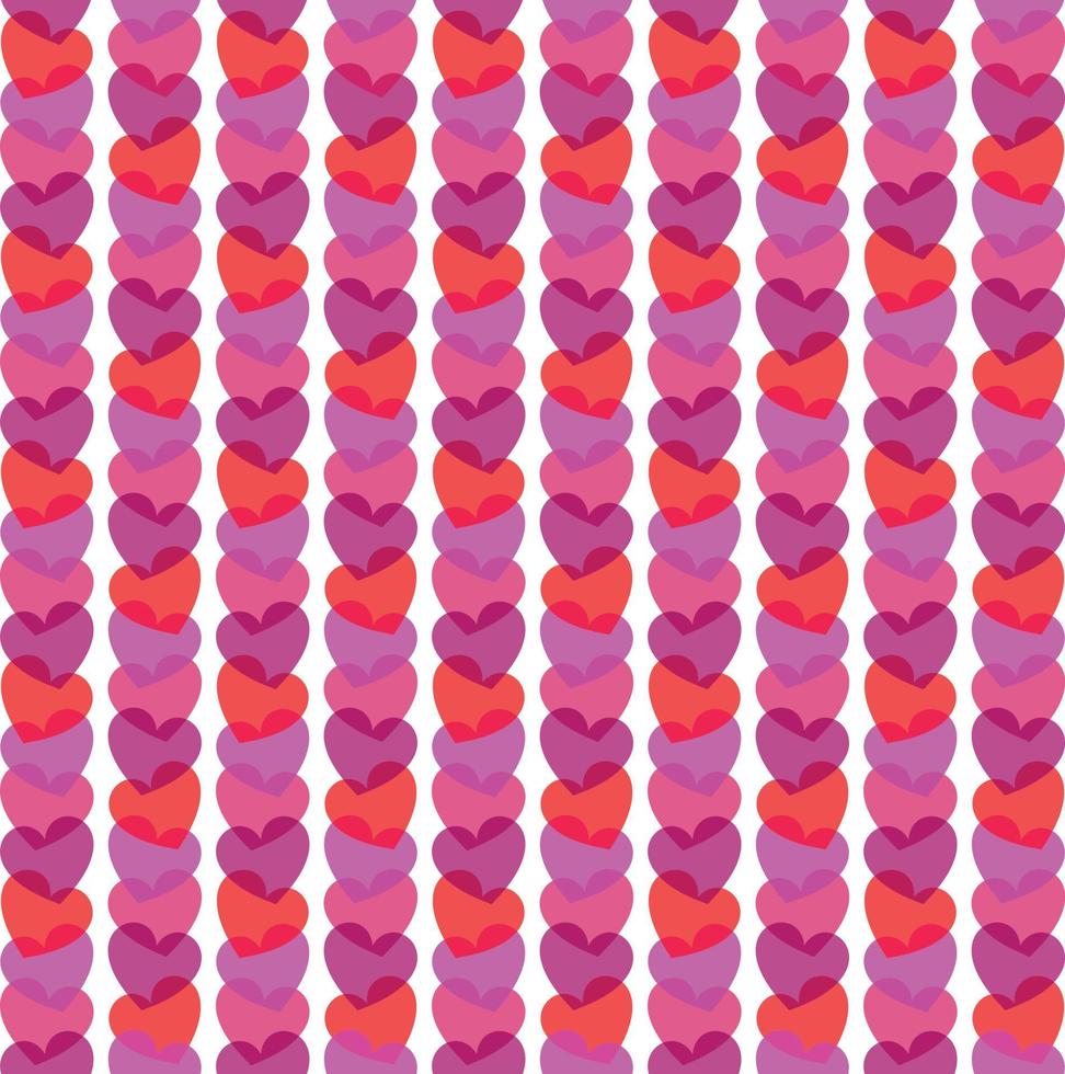 overlapping heart verical stripe vector pattern.eps