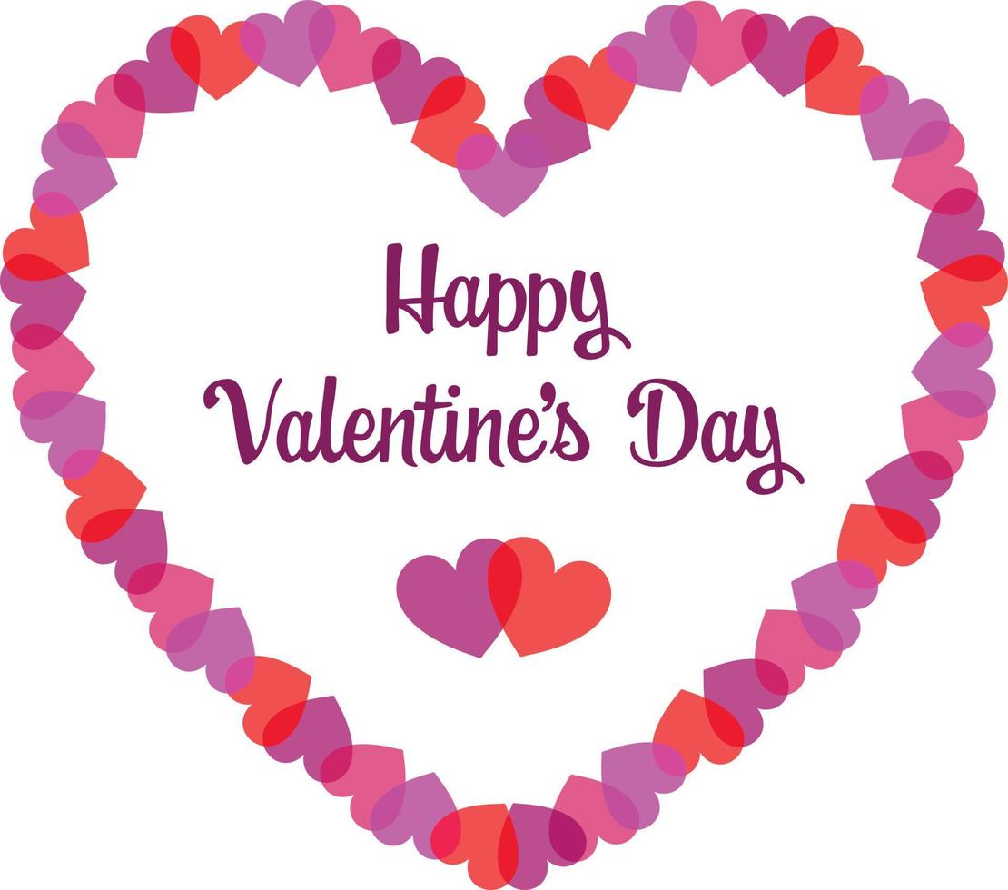 Happy Valentines Day  heart vector graphic