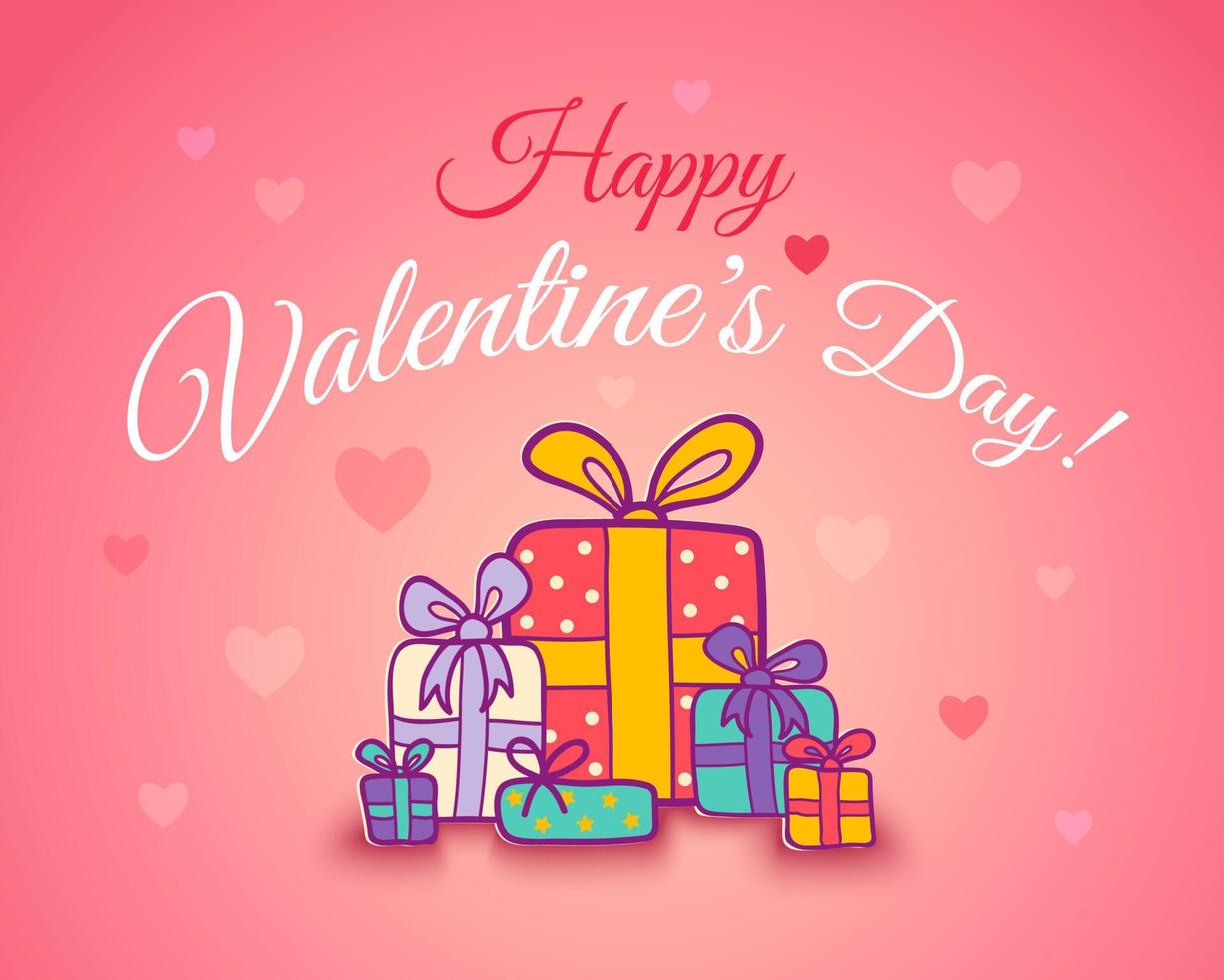 Vector poster for Valentine's day