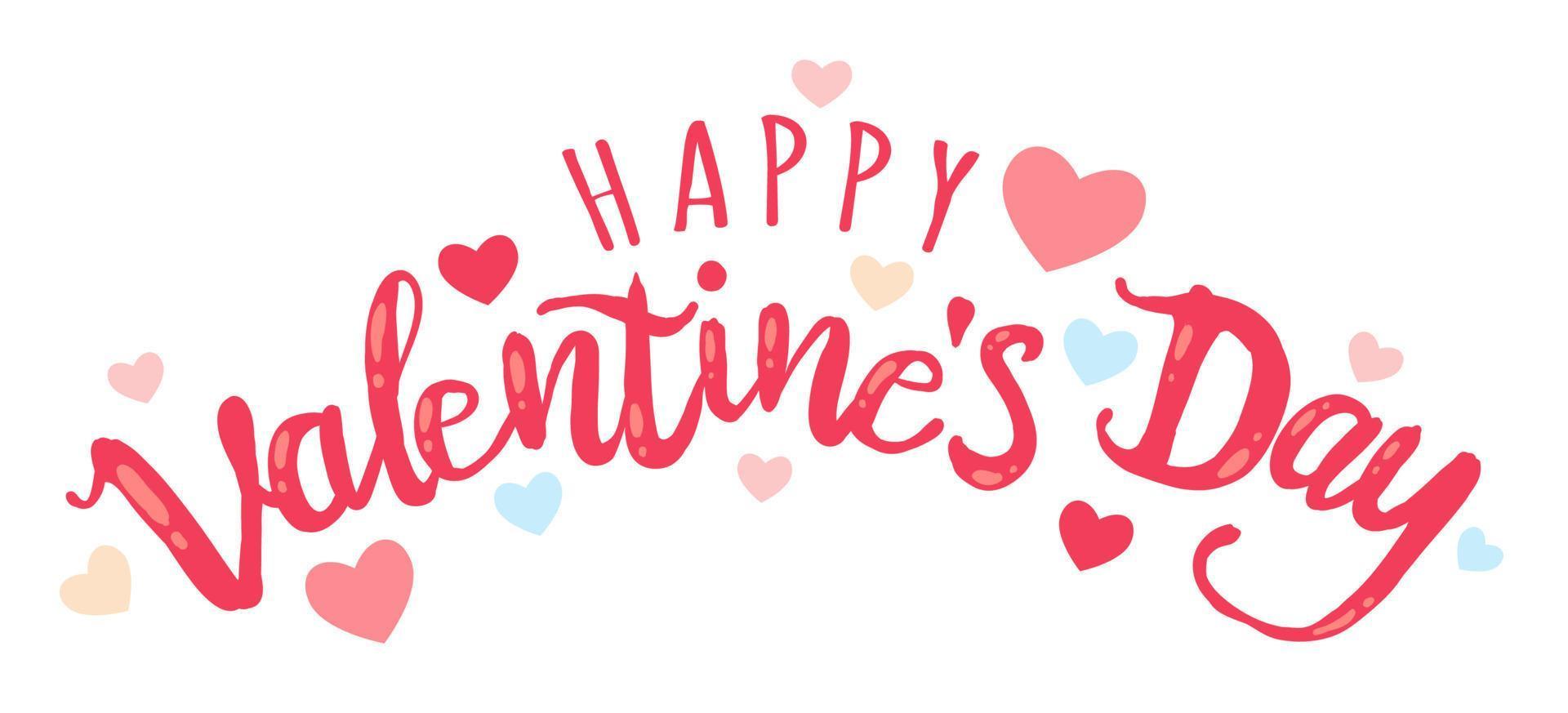 Lettering for Valentines day vector