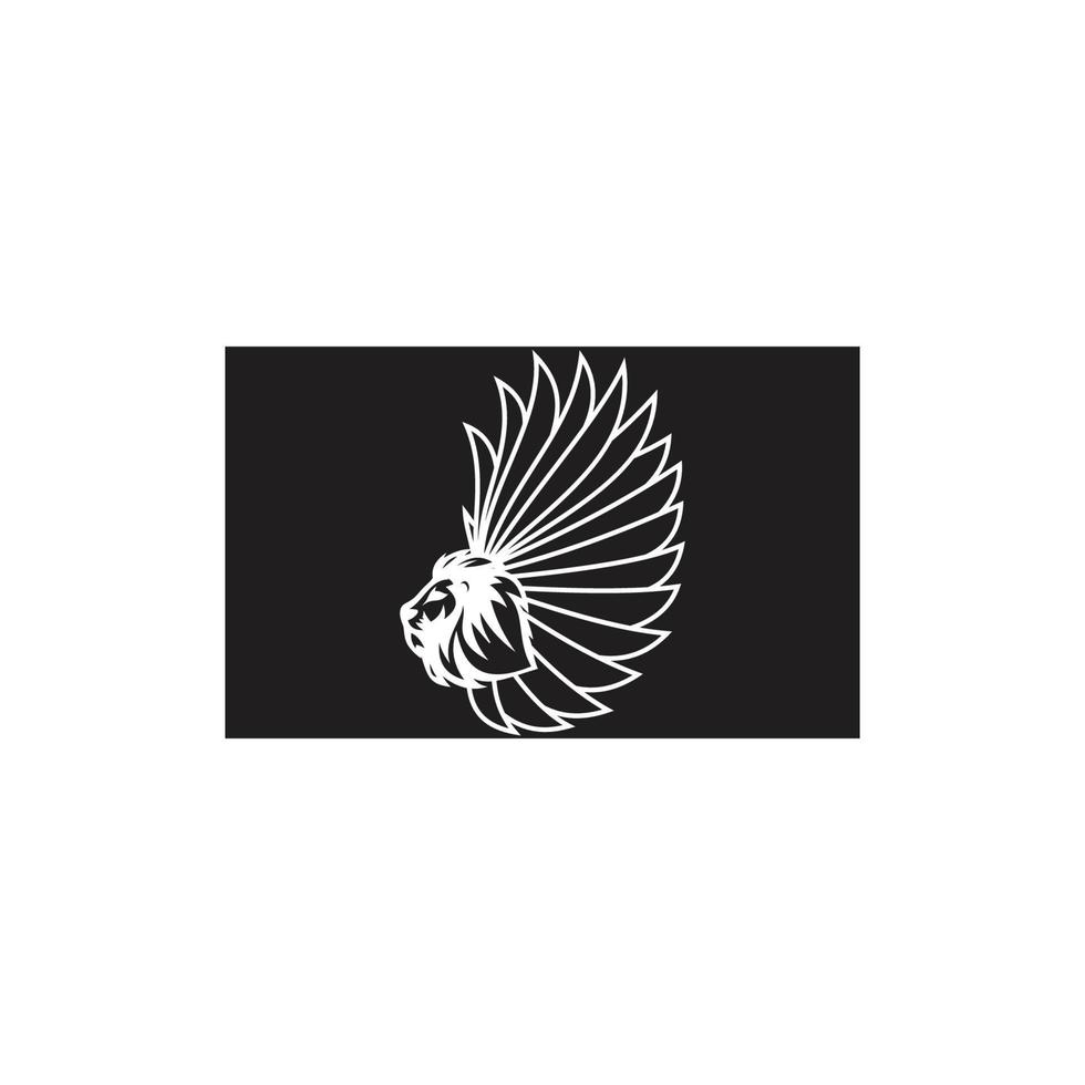 wings illustration design icon logo vector