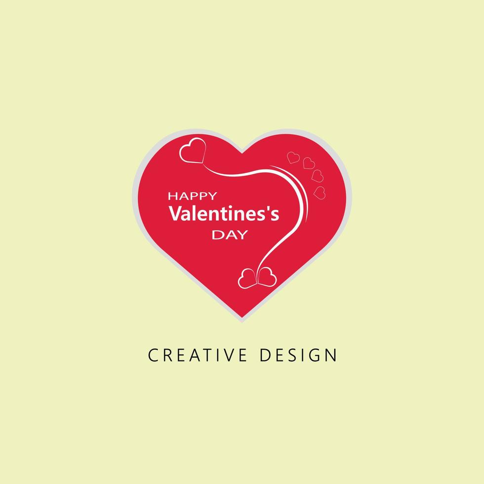 Happy Valentines Day Greetings Hard vector