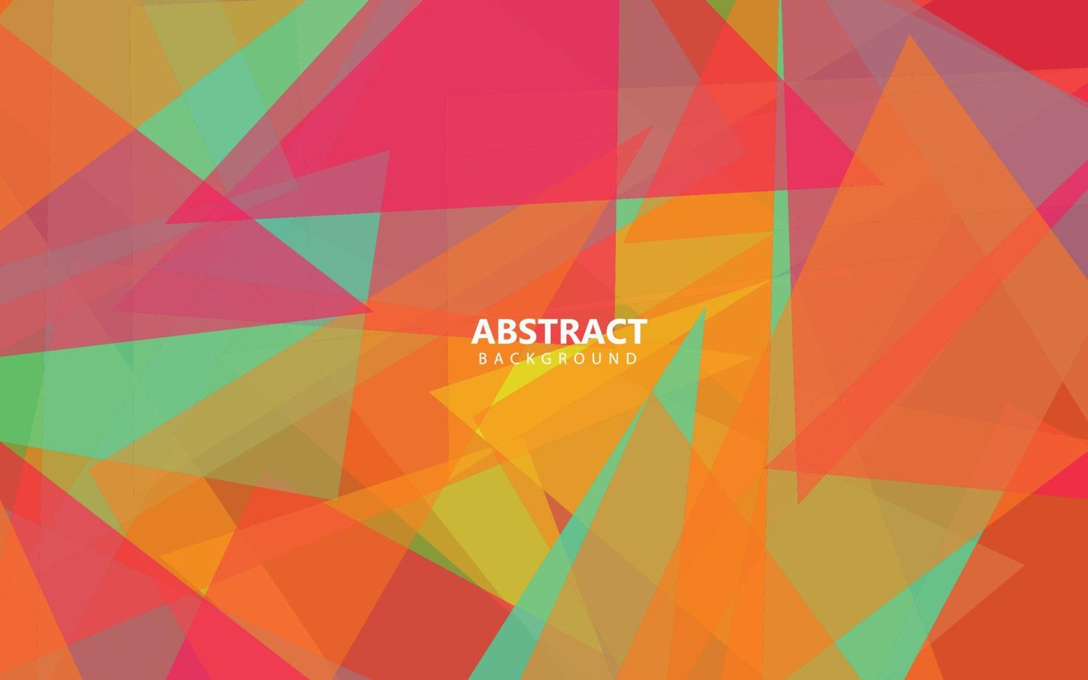 Abstract multicolor triangle shape transparant background vector