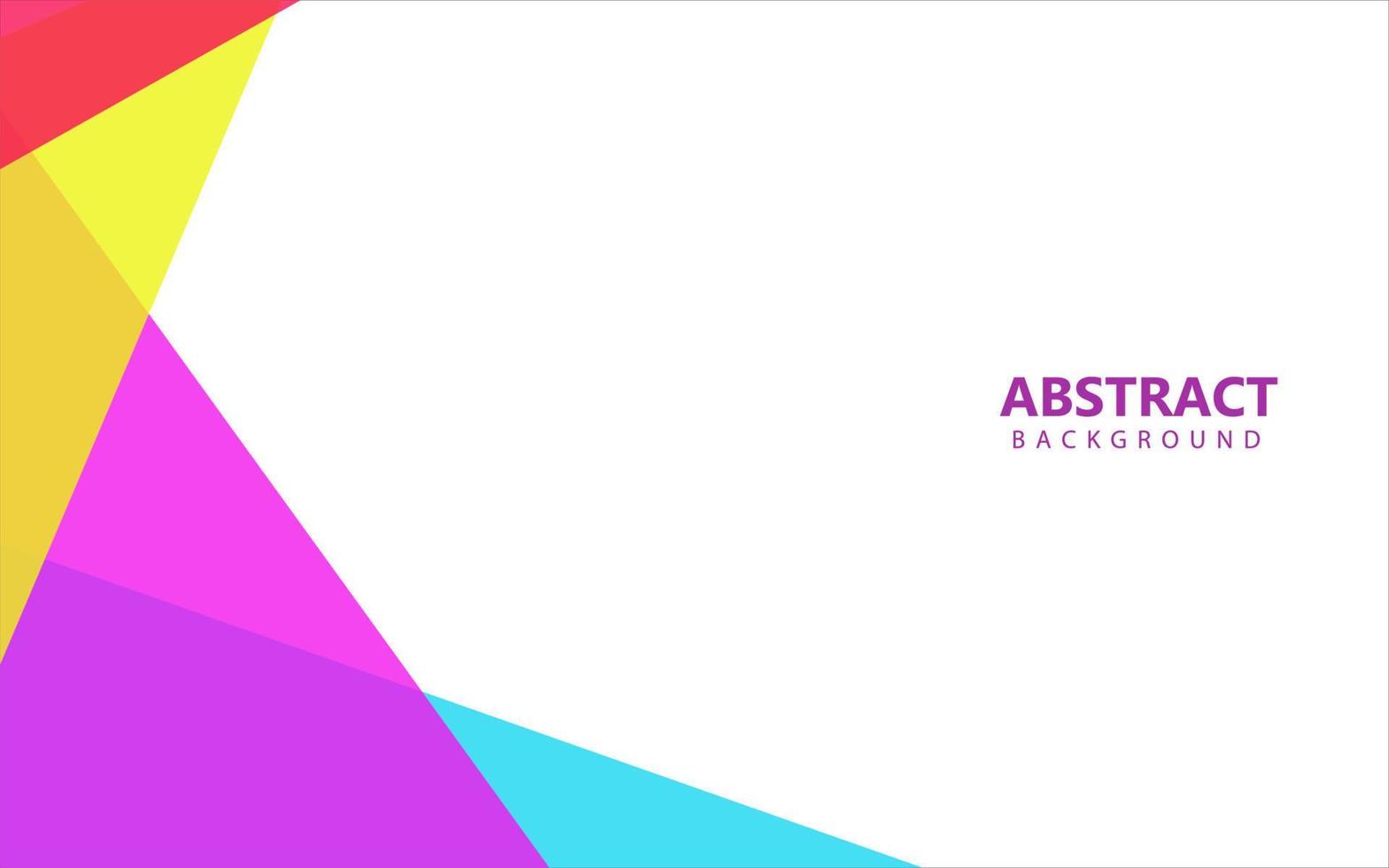 Abstract flat geometric colorful background vector