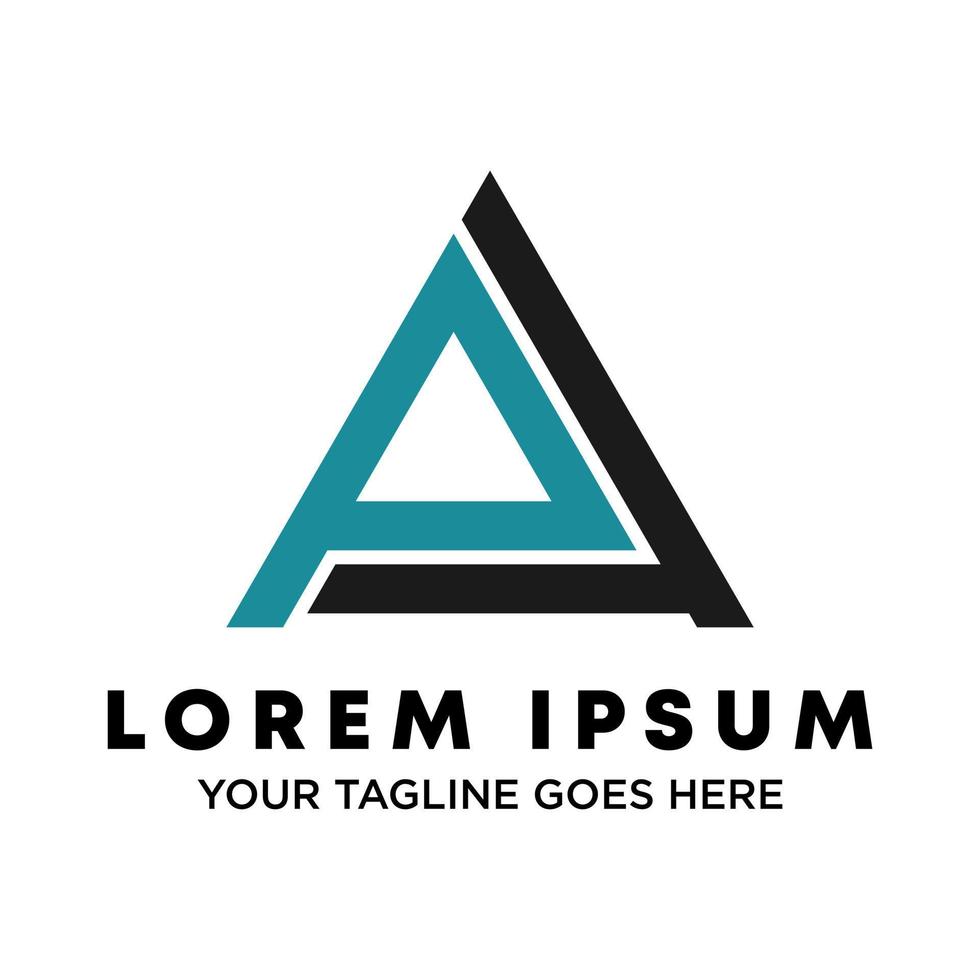 simple Letter or word PA font in triangle image graphic icon logo design abstract concept vector stock. Can be used in conjunction with initial or brand