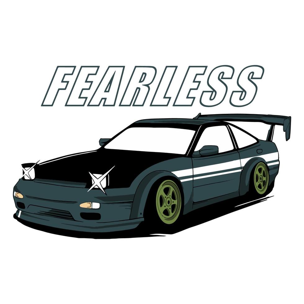 racing car vector hand drawn isolated white background