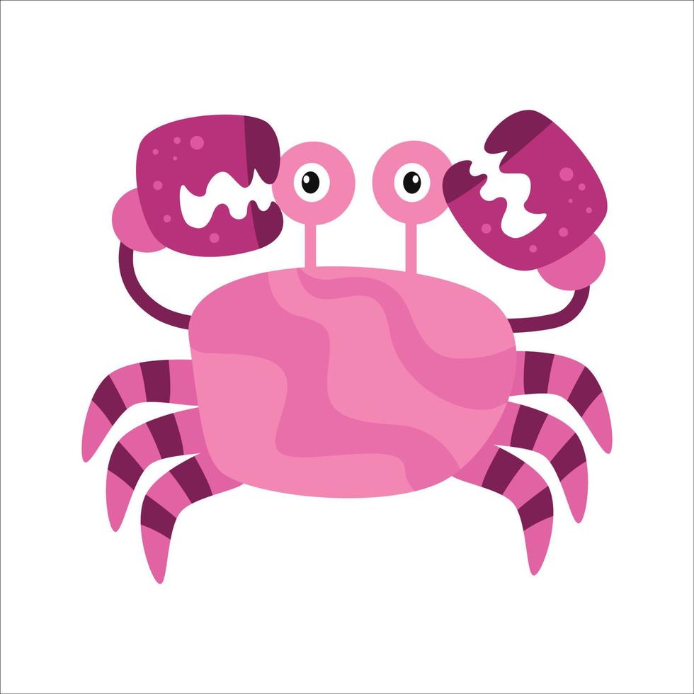 cute red crab, menu. great illustrations for vectors, graphic design, cartoons, symbols, comic vector