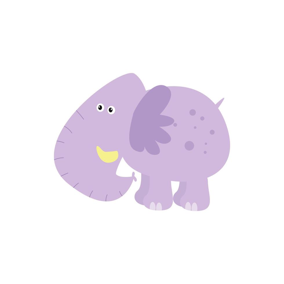 adorable funny baby elephant vector