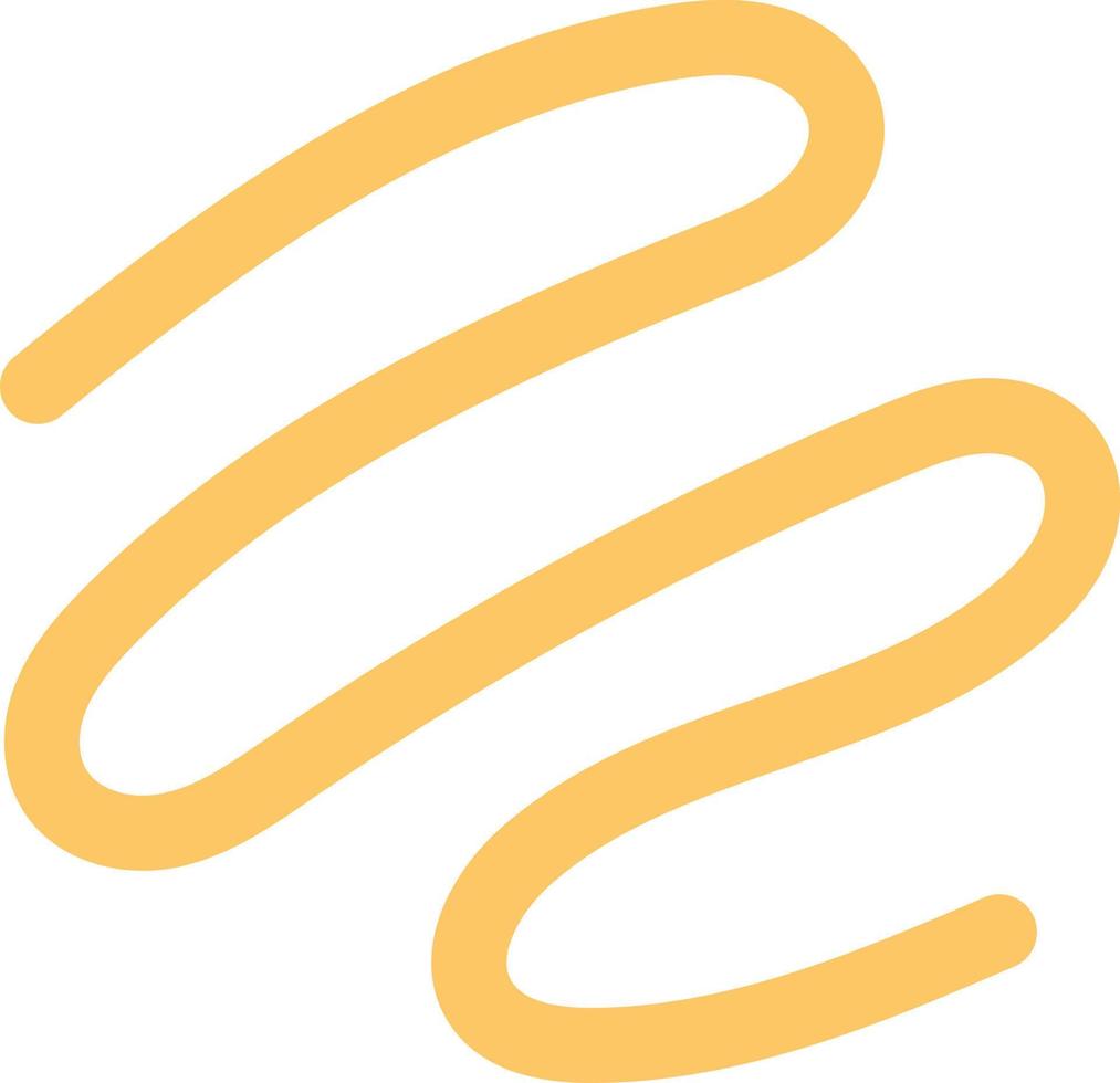 Squiggle doodle hand drawn vector