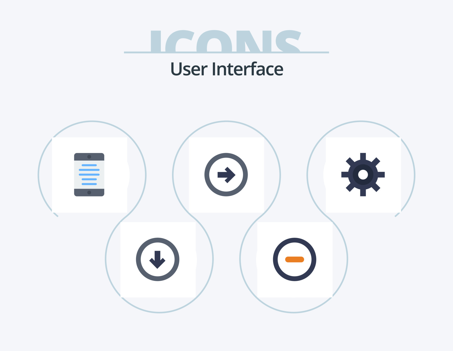 User Interface Flat Icon Pack 5 Icon Design. gear. user interface ...